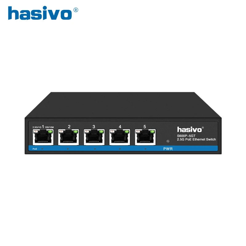 5x2,5G RJ45 Ethernet PoE коммутатор Настольный сетевой коммутатор Ethernet