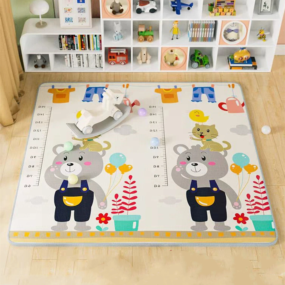 Thickness 1cm Baby Play Mat Xpe Puzzle Cartoon Giraffe Children\'s Mat Tapete Infantil Baby Room Crawling Pad Folding Mats Carpet