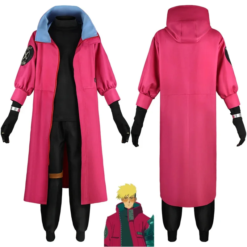 2023 New CosDaddy Anime Trigun Vash The Stampede Cosplay Costume Adult Mens Coat Pants Suits Halloween Carnival Cosplay Costume