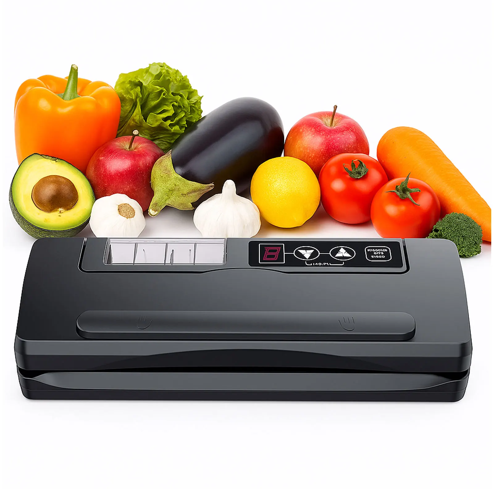 

Vacuum Sealer-Household Electric Kitchen Appliance Semi-Automatic Operation Powerful Suction Multiple Sealing Modes Easy Operate