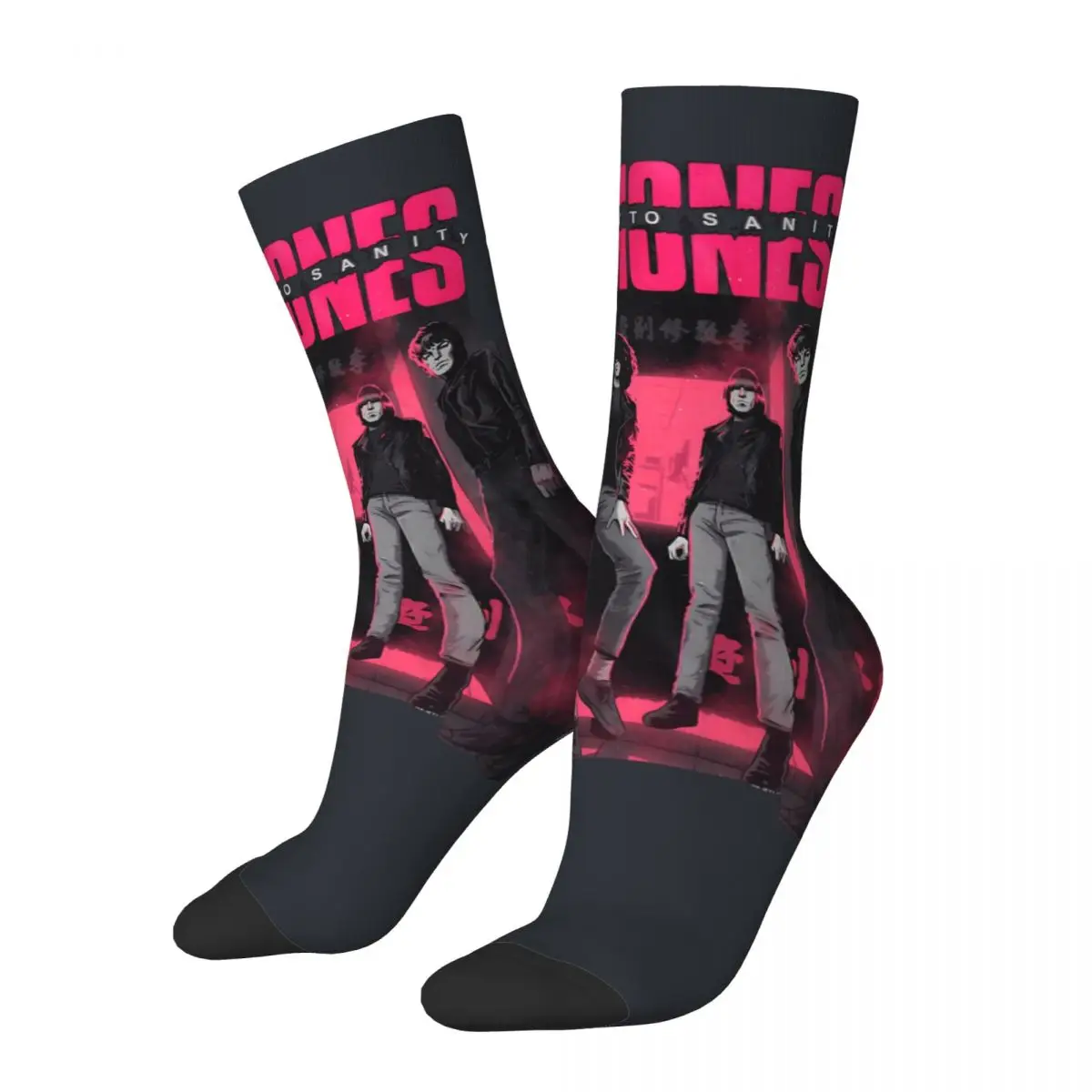 Tour Punk Rock Vintage Hit Album Band Men's Socks Vintage Harajuku The R-Ramones Band Novelty Casual Crew Sock official-website