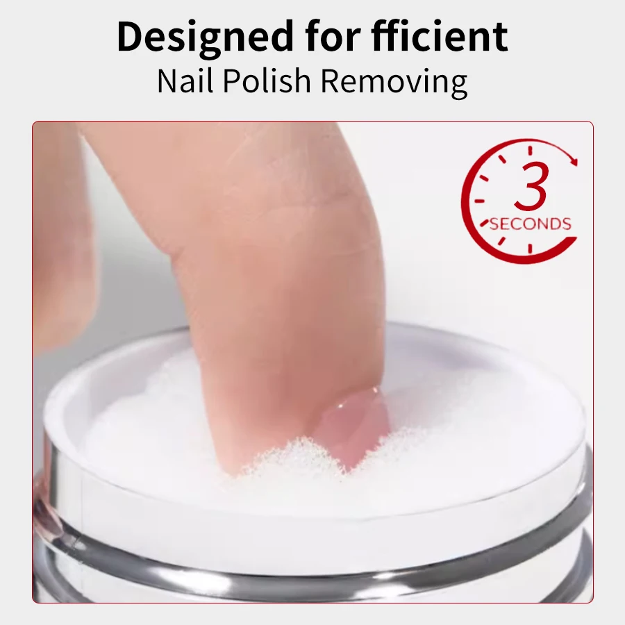 RS NAIL 120 مللي اضغط على الأظافر الإسفنج مزيل الحل سريع مسمار مزيل الصمغ اضغط على الأظافر لأطراف الأظافر الزائفة الأظافر قابلة لإعادة الاستخدام