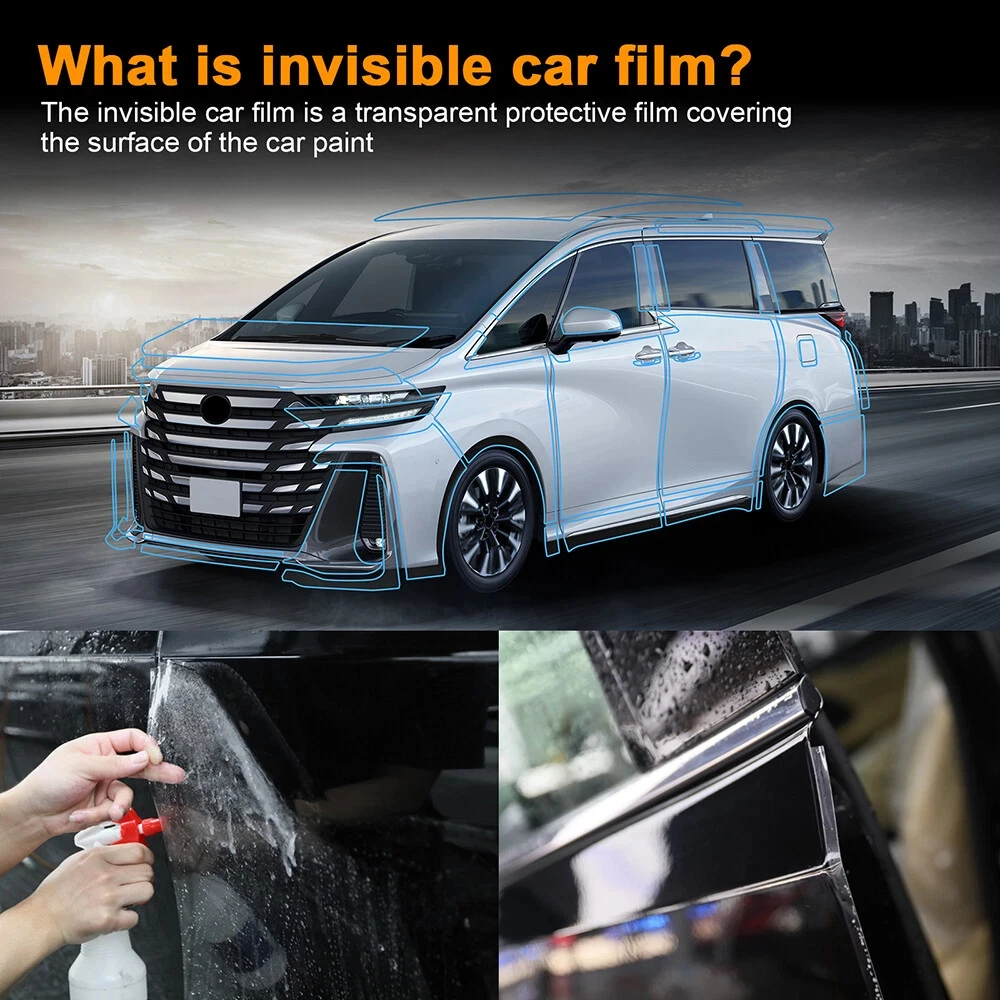 8.5Mil TPU Scratch-resistant Car Paint Protection Film For Toyota Vellfire 2023-2024 Car Body Transparent Bra Per-cut PPF Kit