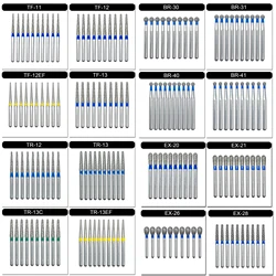 10pcs Tomenty Dental Diamond Bur FG Drills Dia 1.6mm dental carbide ball strawberries Polishing Teeth Whitening Tools