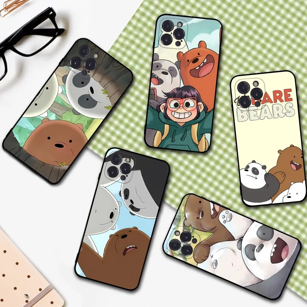 Cartoon We B-BareS-Cute-Bears Phone Case Silicone Soft For Iphone 15 14 13 12 11 Pro Mini XS MAX 8 7 6 Plus X XS XR Cover