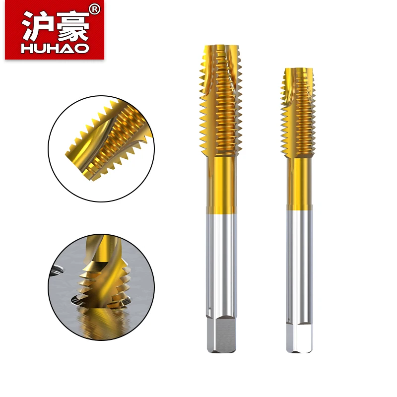 HUHAO Thread Tap HSS Screw Tap Straight Metric Tap Drill Hand Tool Thread Tap M2 M2.5 M3 M3.5 M4 M5 M6 M8 M10 M12