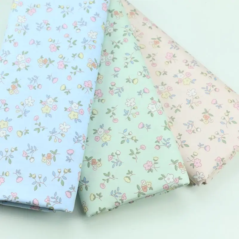 

160x50 см маленький цветок маленькая цветочная ягода хлопковая ткань с принтом домашний текстиль пододеяльник пижамы детская одежда швейная ткань