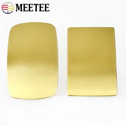Meetee 40mm Solid Brass Men Belt Buckles Pure Copper Belts Buckle Head For 38-39mm Leather DIY Clothes Decoration Accessories