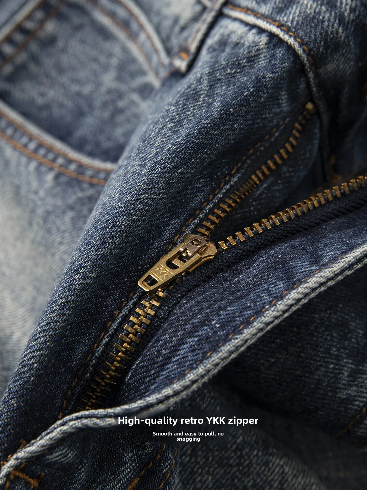 

Retro American High Street Loose Men's Jeans Straight Leg Waed out Spring Autumn Long Trousers Faionable Wide Leg Pants