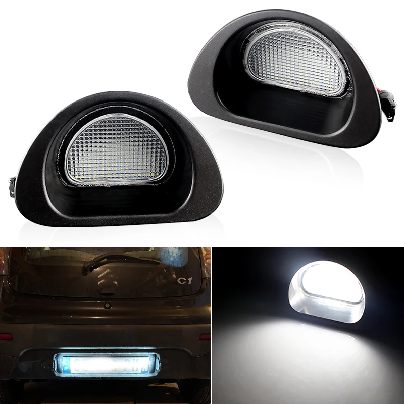 

1Pair Car LED license Number Plate Light Lamp Signal Light For Citroen C1 2005-2013 Peugeot 107 2005-2014 singal light