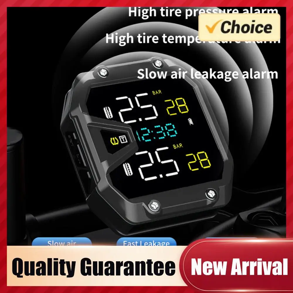 

Motorcycle TPMS Tire Pressure Monitoring System with 2 Sensors Wireless Tire Pressure Monitoring System Motorcycle Accessories