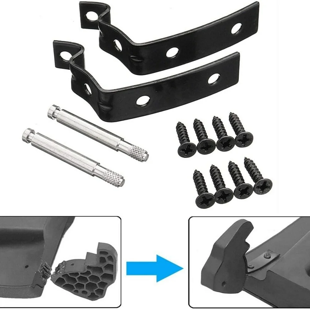 For Audi A3 SP 8P 2002-2008 Glove Box Lid Hinge Snapped Repair Fix Kit Brackets With Hinge Bracket & Screws & Axis
