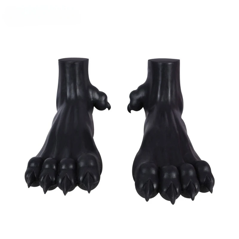 Silicone Beast Claw Black Monster Feet Pure Claw Suitable for Cosplay Large Event Performance Clothing