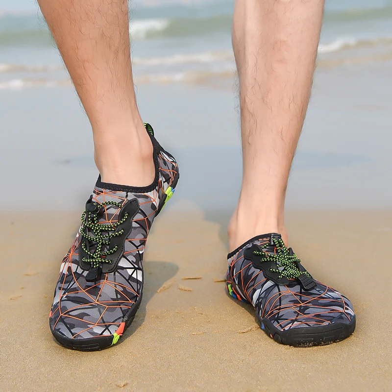 ผู้ชาย Quick-Drying Beach รองเท้า WomenSwimming Aqua รองเท้าแตะ Barefoot Surfing ต้นน้ํา Light Seaside ยางรองเท้าผ้าใบ 35-46