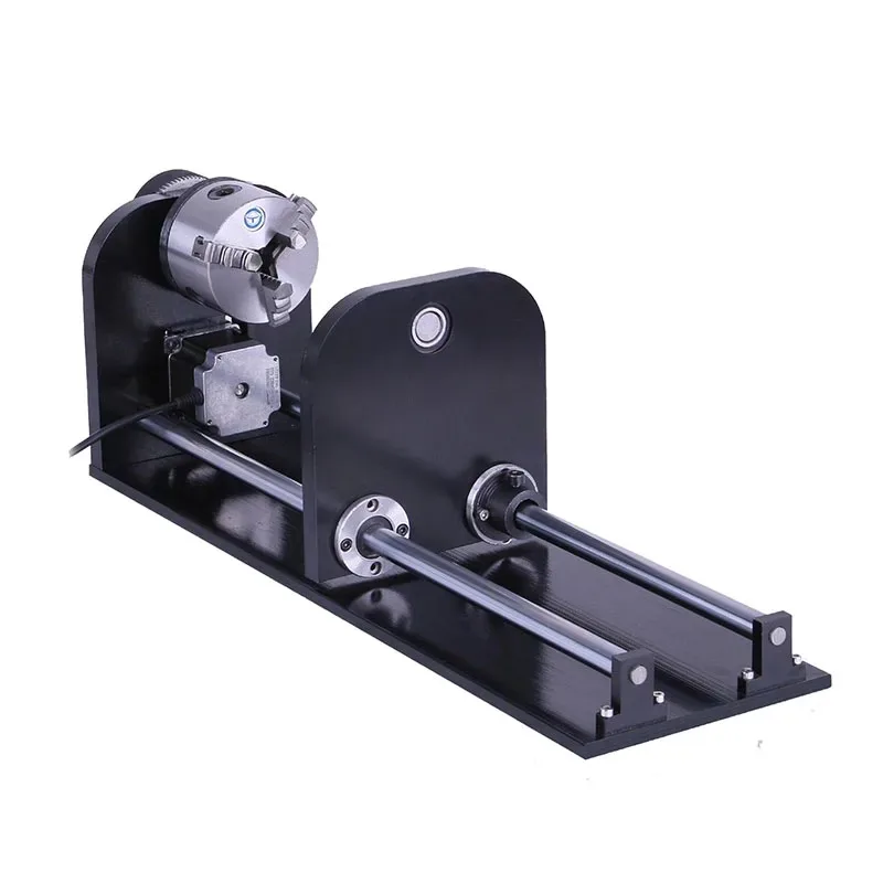 80MM Laser Engraving Machine Rotating Shaft with Three-Jaw Chuck Milling Machine Accessory for Precision Equipment