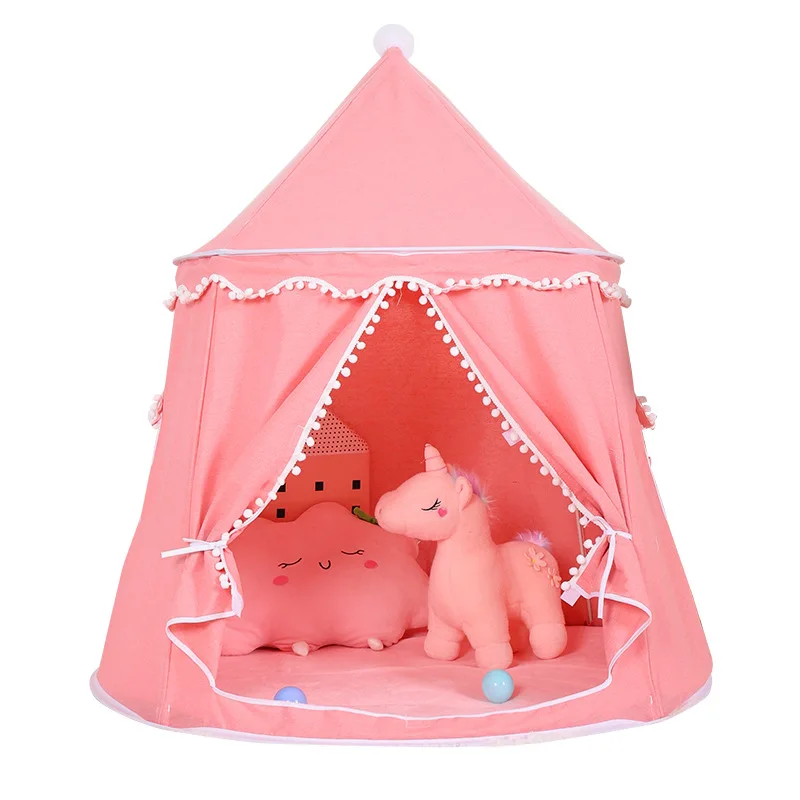 Grande tente tipi pour enfants, jouet pliant, château, maison de jeu, grande tente tipi, château de princesse, cadeaux d'extérieur pour enfants