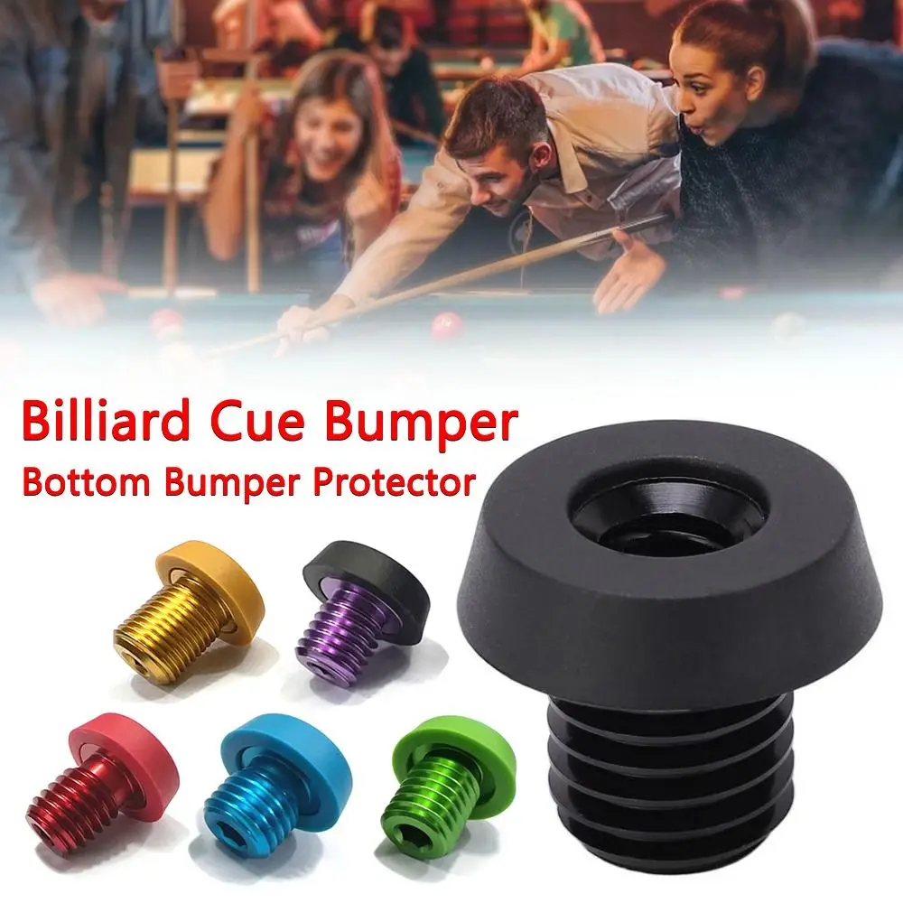 1Pcs Billiard Extension Accessory Billiard Cue Bumper Pool Cue Block Butt Back Plug Screw Rubber for MEZZ/Universal/HOW/PERI