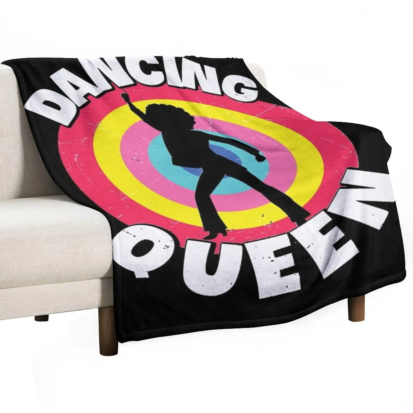 

Dancing-Queen-Roller-Disco-Outfit-Essential-T-Shirt Throw Blanket Warm Bed linens manga Hair Blankets