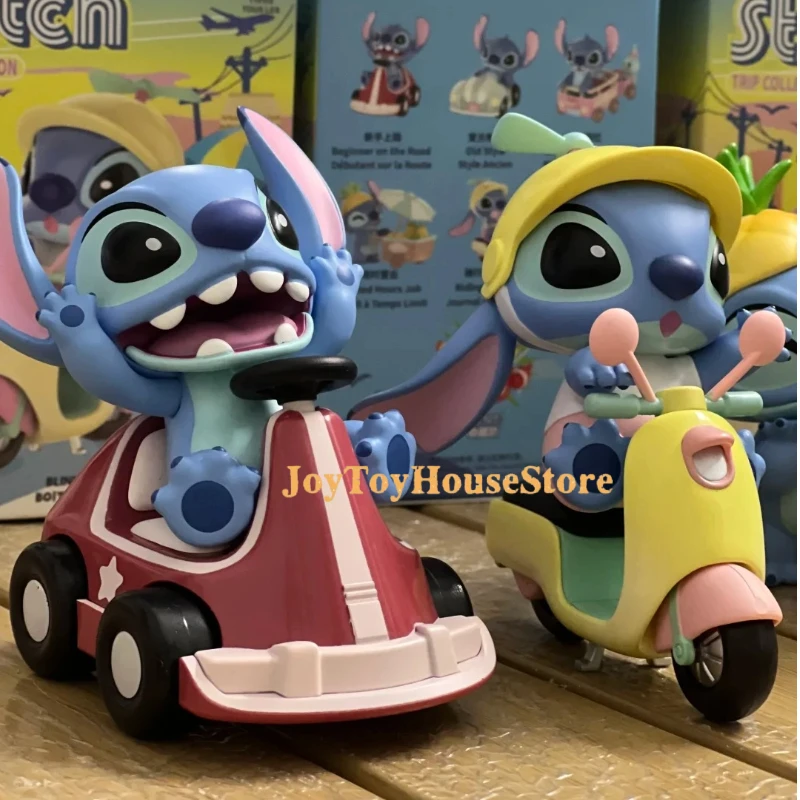Caja ciega de colección de viaje de Lilo & Stitch de Disney, caja sorpresa de Anime, muñeca misteriosa Stich, adorno de escritorio, juguetes, regalo de vacaciones