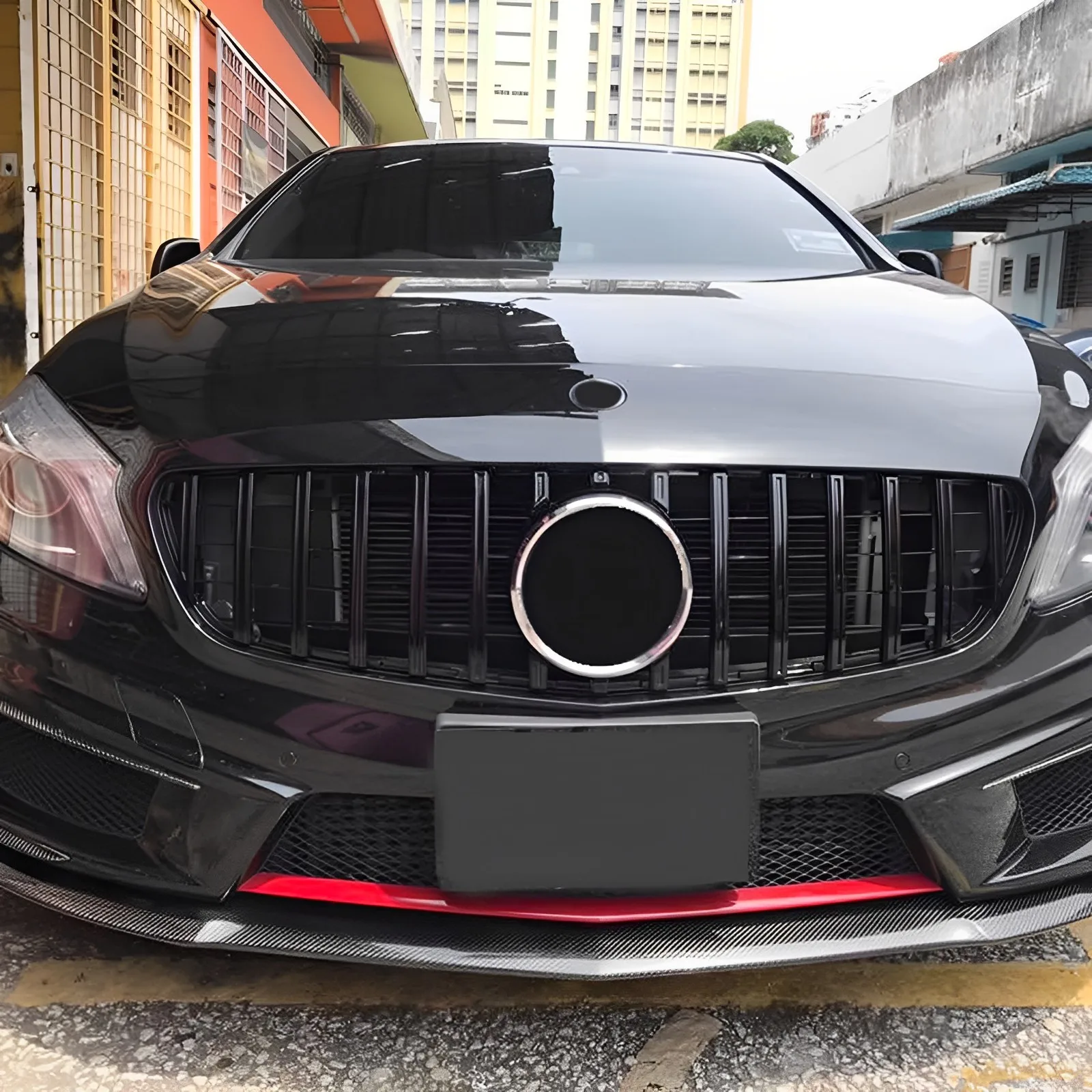 

For Mercedes-Benz A-Class W176 2013-2015 Front Grille Grill GTR Style Black