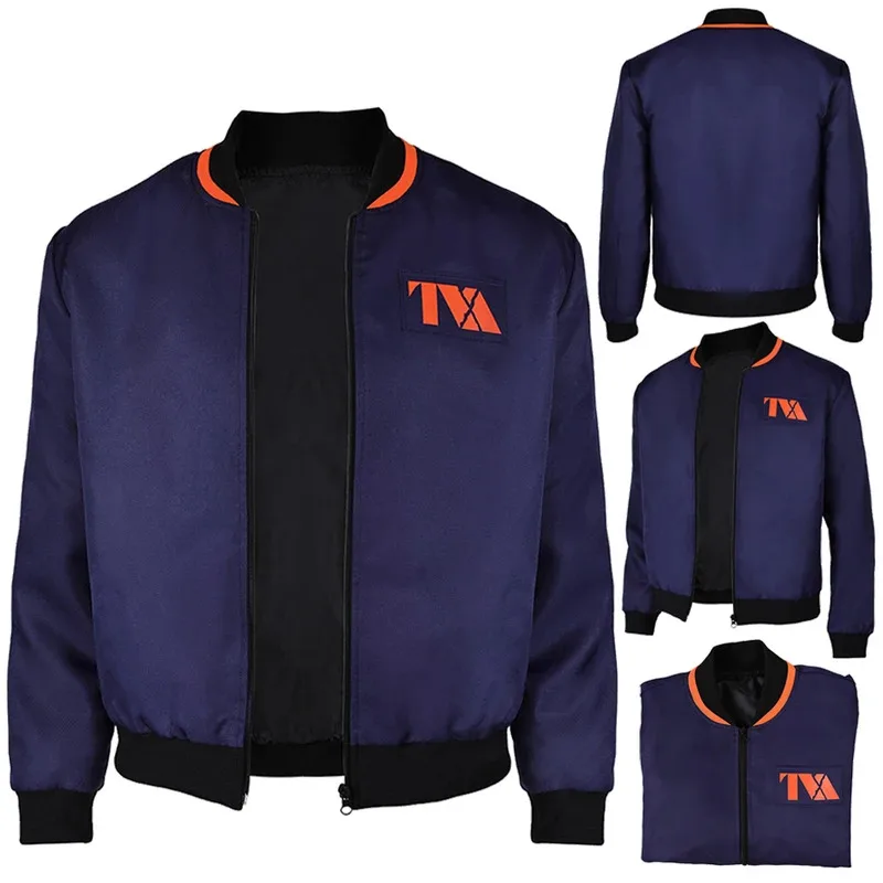 وولف لوجان تأثيري الخيال الأزرق سترة غير رسمية 2024 فيلم الموت 3 خارقة زي تمويه الكبار الرجال لعب الأدوار فانتازيا وتتسابق