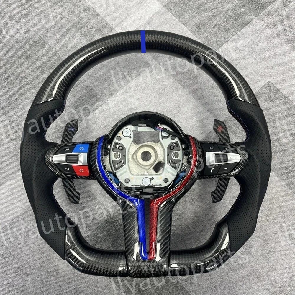 

Рулевое колесо из настоящего углеродного волокна с лопастями из углеродного волокна для BMW F10 F01 F02 F20 F22 F30 F32 F36 F45 F80 F82 M3 M4 M5 X3m X5m X6m