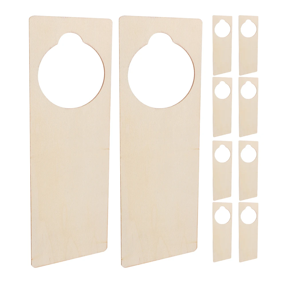 

10 Pcs Door H Hanging DIY Blank Sign Hanger Home Decor Wooden naments Office Craft Round Plaque Wooden Signs Knob