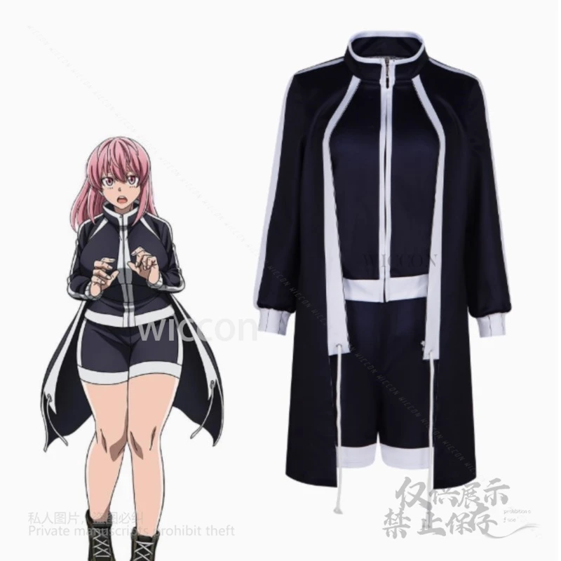 【Miss Sakura】 Anime Homare Byobugaura Tougen Anki 코스프레 의상 정장 섹시한 드레스 가발 롤 플레잉 교복 할로윈 파티