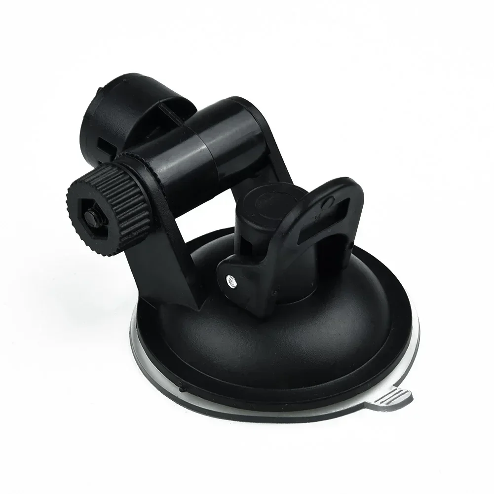 Convenient Car Driving Video Recorder Suction Cup Stand T Type Holder ABS Material Black 52mm Suction Cup Diameter