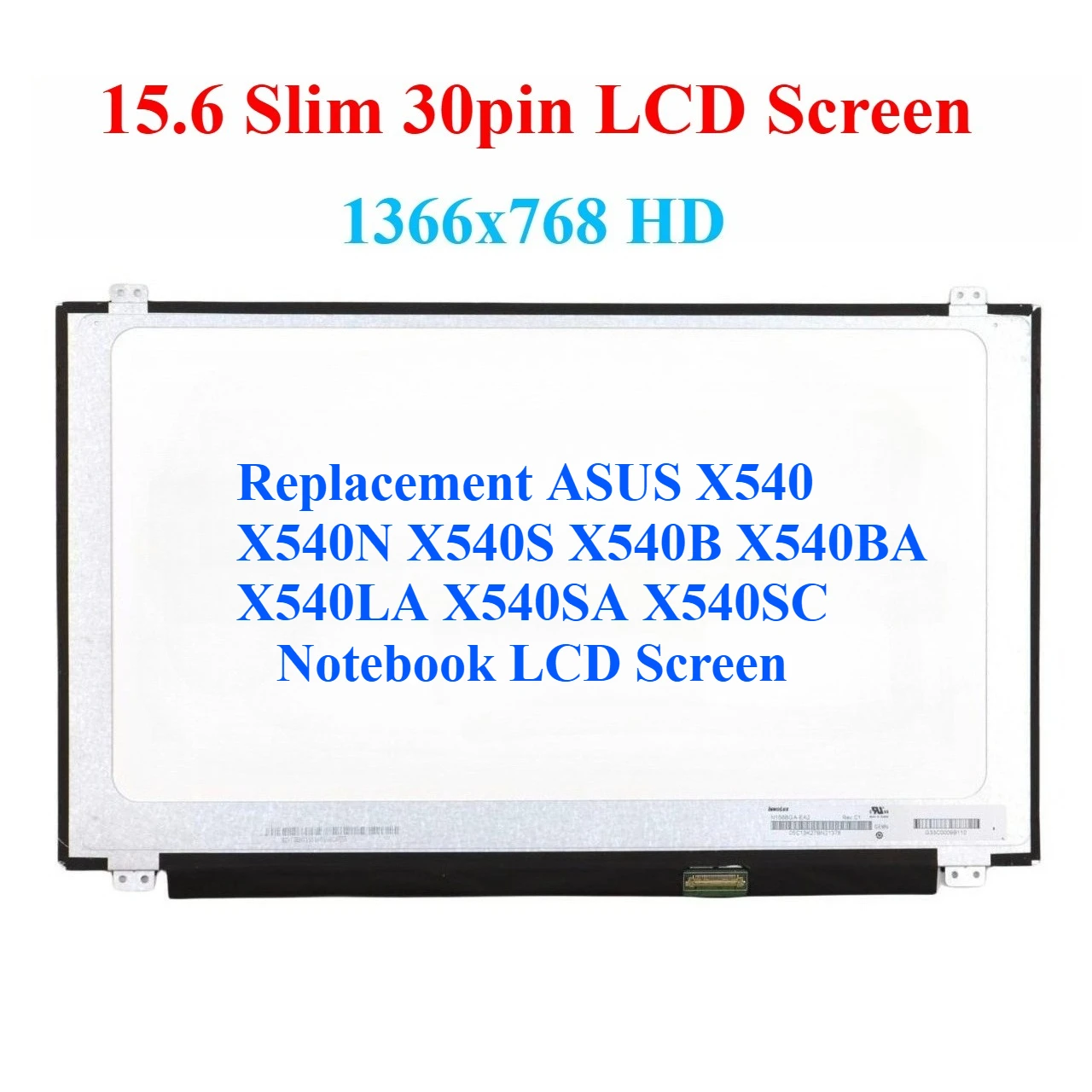 

For ASUS X540 X540N X540S X540B X540BA X540LA X540SA X540SC Notebook LCD Screen
