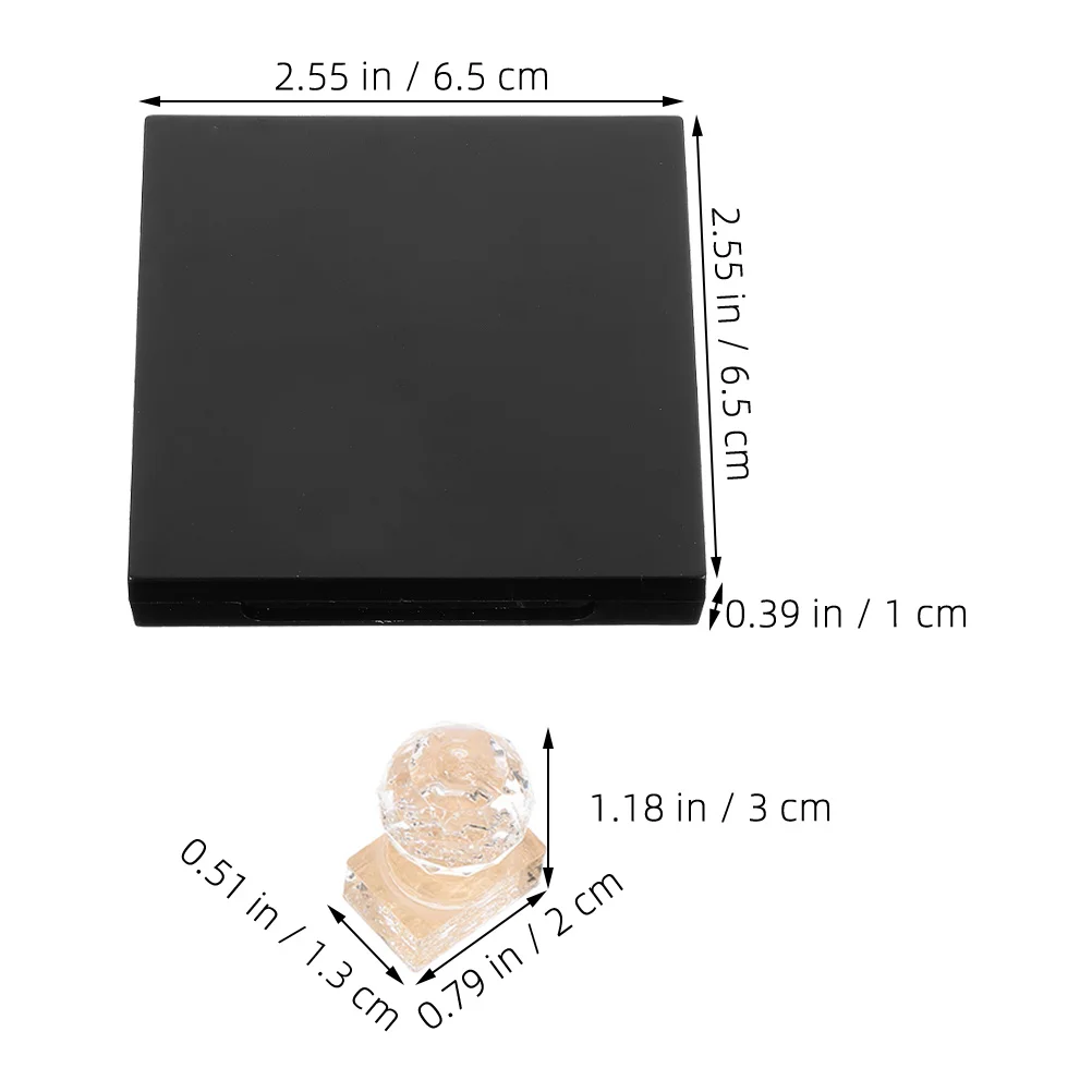 2 セット口紅アイシャドウパレット DIY 空の収納ケースマルチグリッドオーガナイザーポータブル詰め替え可能な化粧容器トレイ