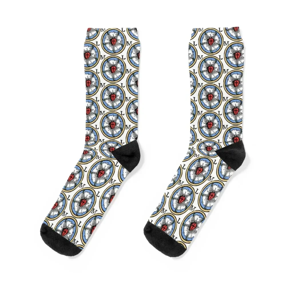 

Luther’s rose seal Socks gift designer brand Men Socks Luxury Brand Women's