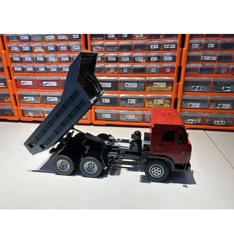 

MOC-157235 Городской грузовик, транспортный грузовик, строительный блок, модель 1444, детали MOC, креативный детский рождественский строительный блок для мальчиков, игрушка в подарок