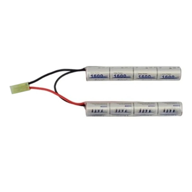 新しい高品質 8S 2/3A 9.6v 1600mAh バタフライ ナンチャック NIMH バッテリーパック エアソフトガン用 ICS CA TM SRC JG