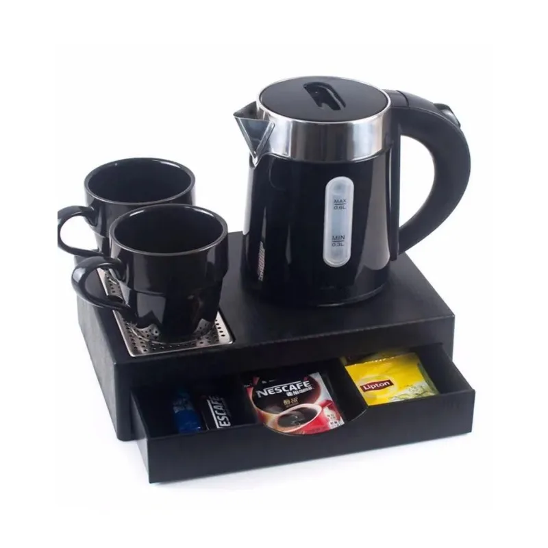 Modern Design Electric Kettle for Hotels Factory Directly Supplied with Welcome Tray Set Portable for Home Use