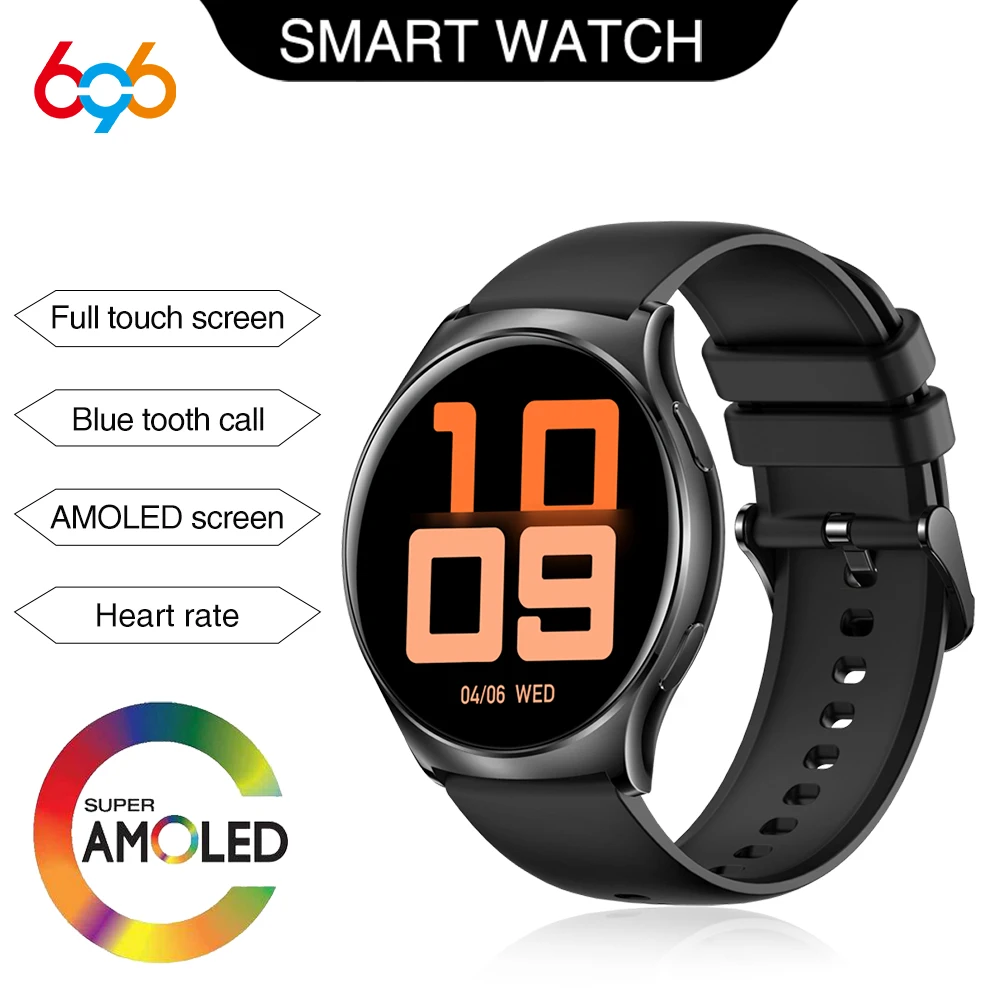 

696 New1.43" AMOLED Screen Blue Tooth Call Smart Watch Heart Rate Waterproof 100+ Sport Modes Watches Music 2026 Smartwatch