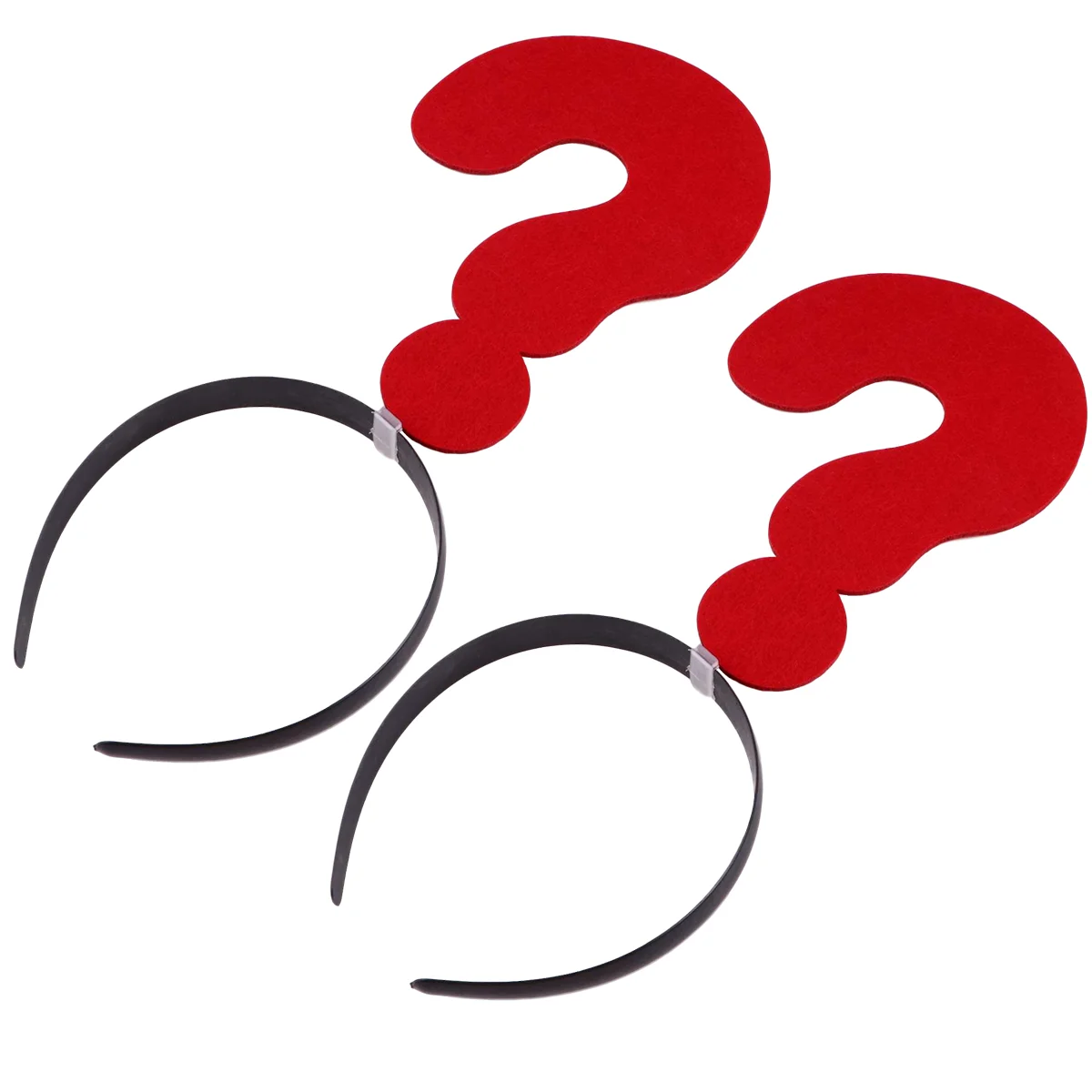 2 Pcs Hair Question Mark Headband Baby Bonnet Christmas Decorative Headdress Miss Ties