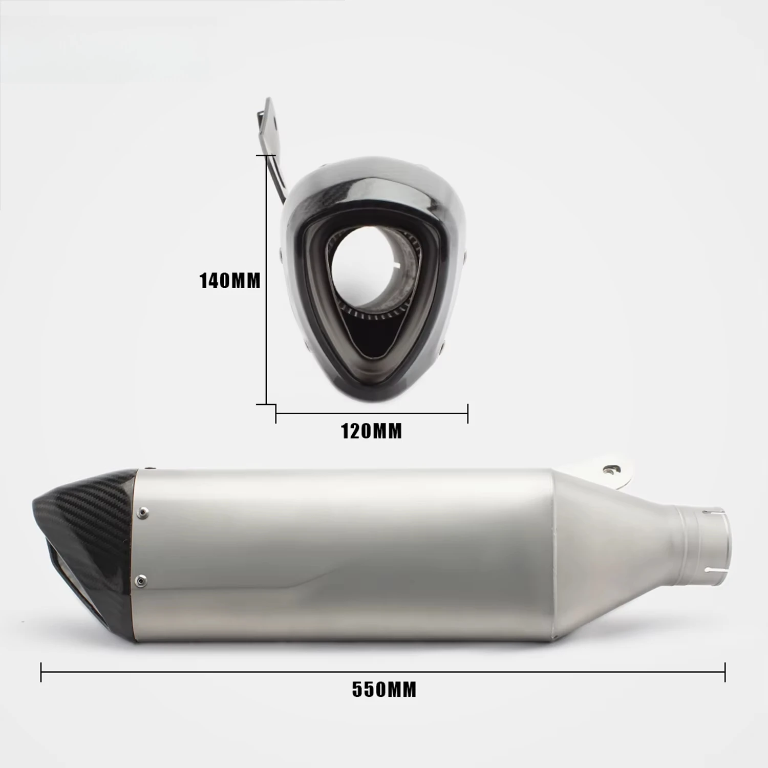 RS Is for S1000RR Original Lightweight Carbon Fiber Tail Exhaust Pipe Modification  Track Competition End Can