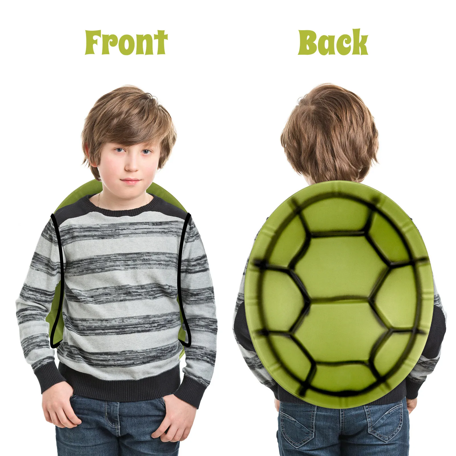 6Pcs Turtle Shell Halloween Decor Costume Props Role-playing Performance Simulation Shells Turtle Shell Prop For Children Adults
