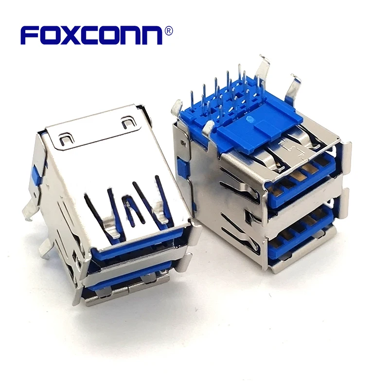 Foxconn UEA1123-84163-4H conector USB de doble cubierta