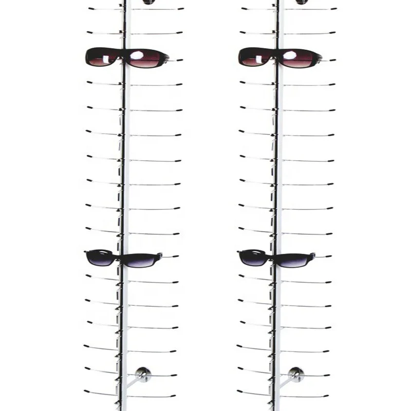 LOC-C-18PC-160CM Aluminium Alloy Wall Mounted Sunglasses Lens Display Rack