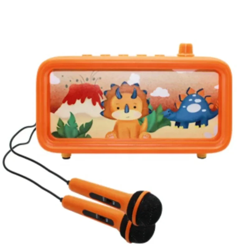 Cross borderCross borderBig Speaker Box With Microphones Portable Toys For Kids Children Kids Singing Machine Sets