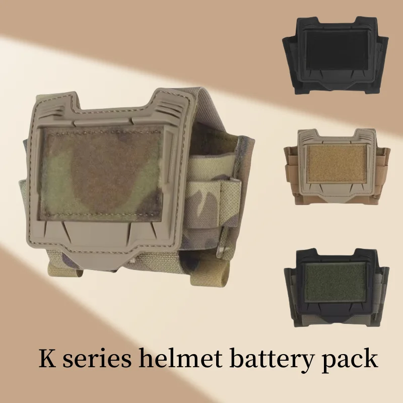 K Series Outdoor Camping Helmet battery package multifunctional and easy to carry and flexible Storage Bag Battery Case