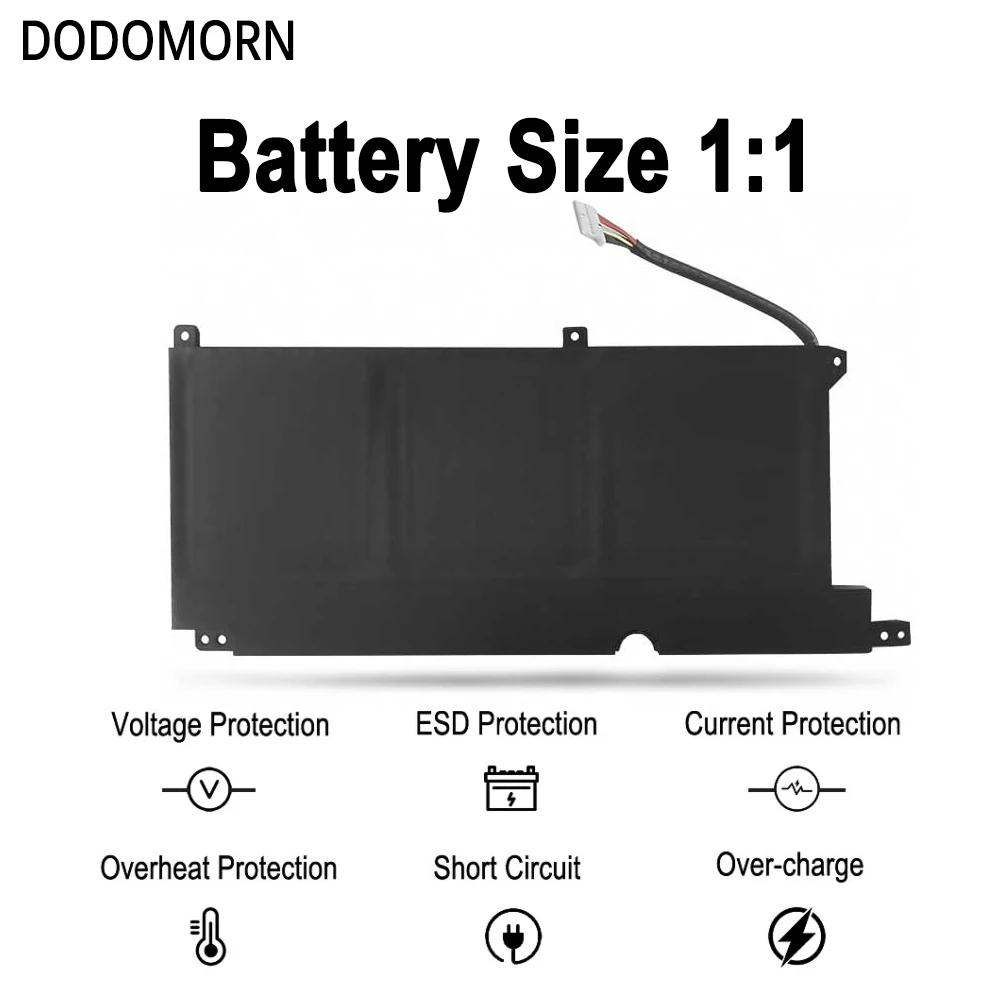 DODOMORN New PG03XL Battery For HP Pavilion Gaming 15-DK dk0003nq 15-dk0020TX 15-ec 15-ec0000 OMEN 5X FPC52 HSTNN-DB9G L48430-2B