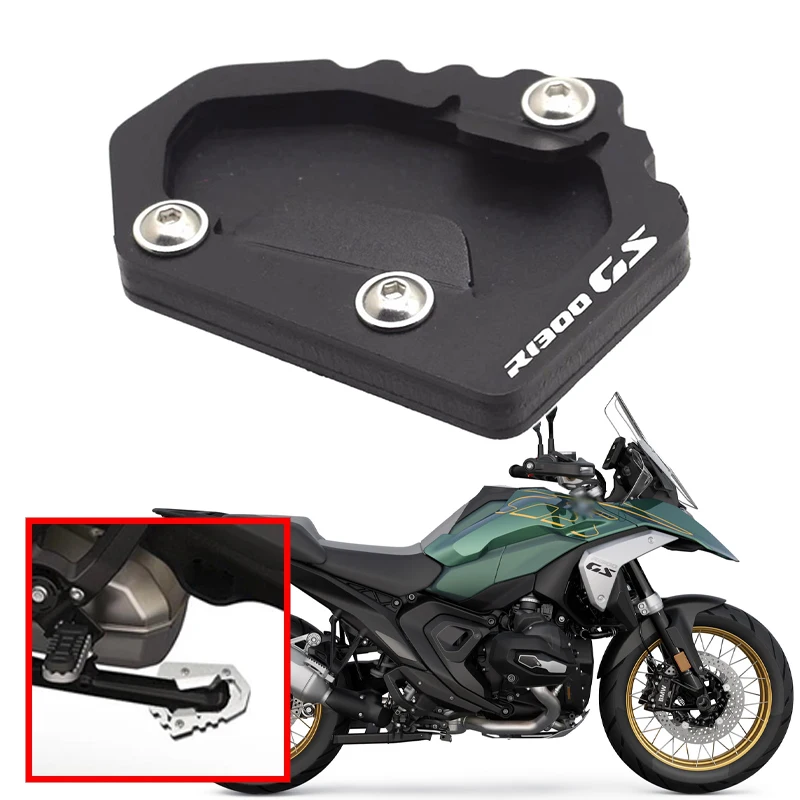 

Motorcycle Foot Side Stand Enlarger Support Plate Kickstand Extension Pad Fit For BMW R1300GS Adventure R 1300 GS ADV 2023-2024