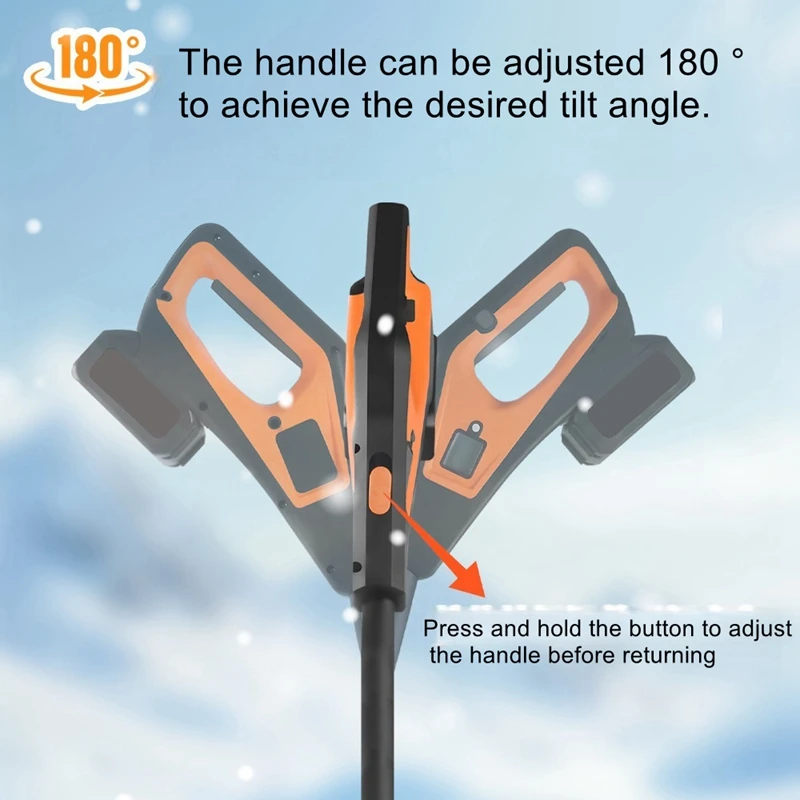 Lithium ion snow removal machine, electric small school road household snow removal machine