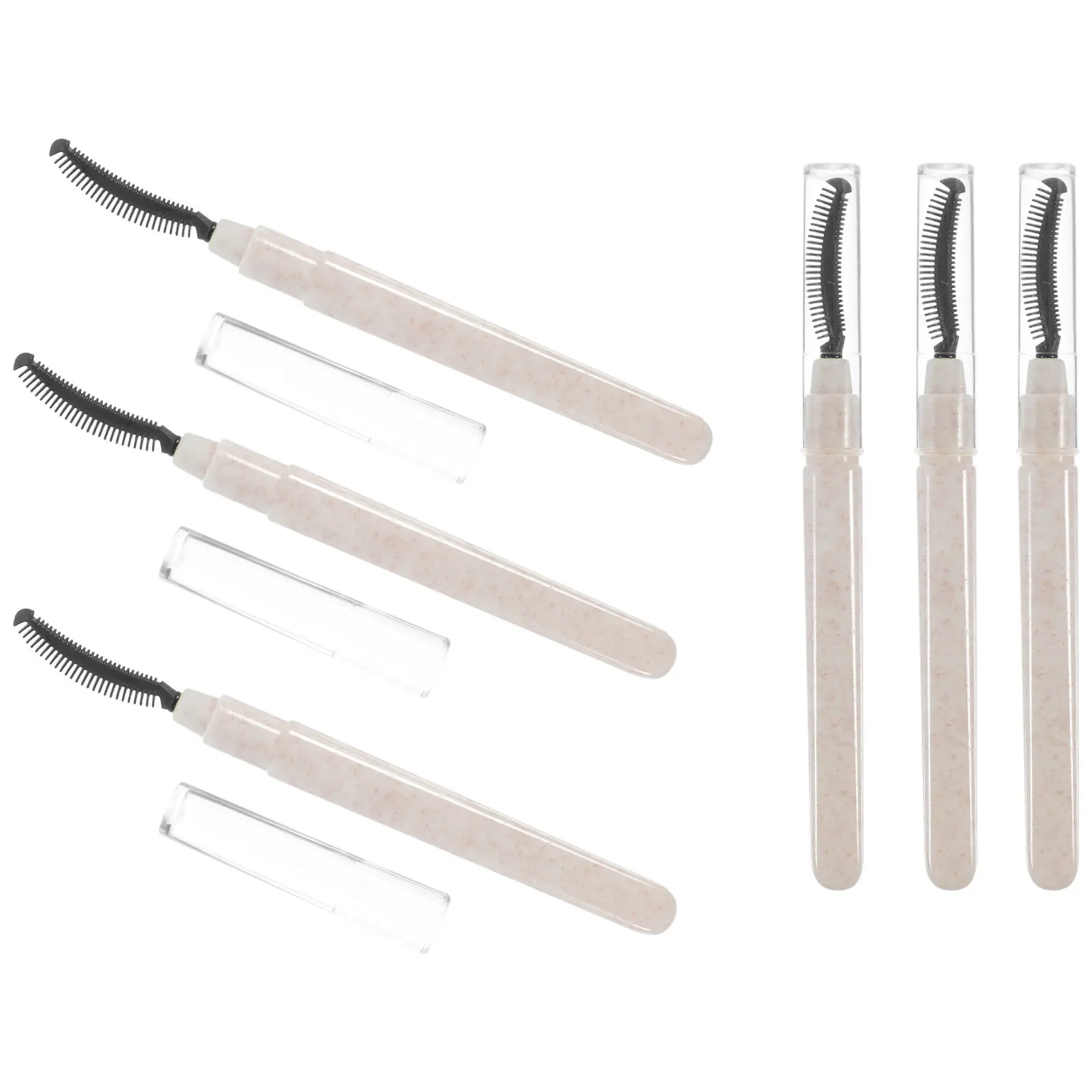 6 pezzi pennello per ciglia strumenti per trucco applicatore per ciglia in silicone per mascara separazione pettine per bacchetta per ciglia riutilizzabile da viaggio