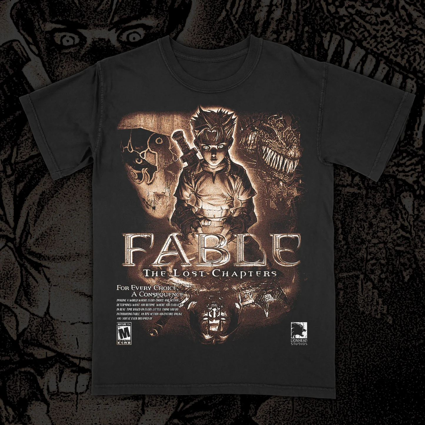Camiseta Summer Fable The Lost Chapters para hombre, con estampado de monstruos y opciones morales de RPG, estilo vintage, ropa urbana, manga corta, corte holgado.