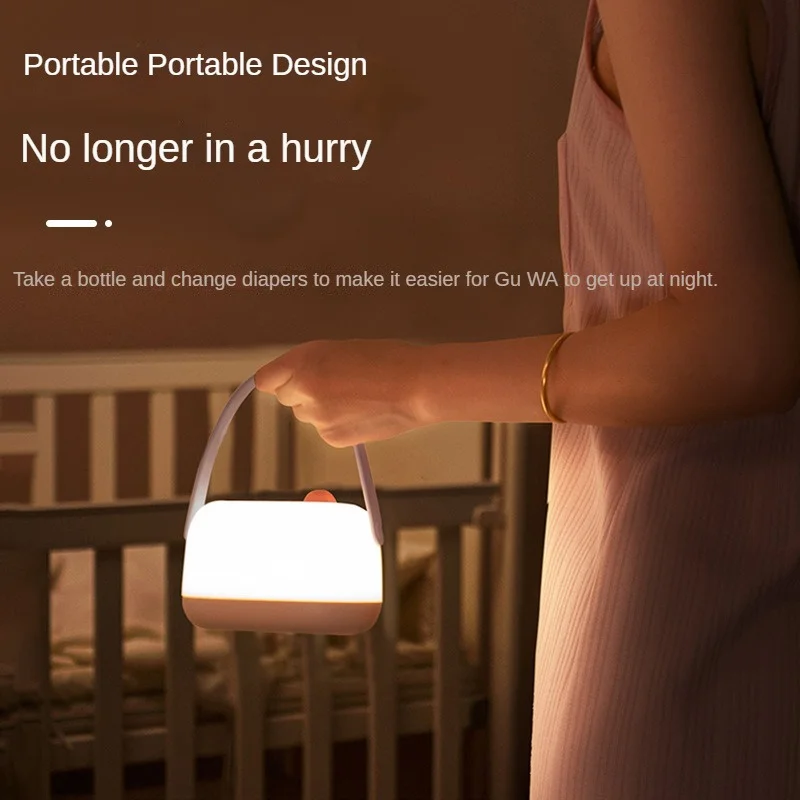 Bedside Lamp Convenient Operation Knob Key Type-c Charging Strong Battery Life Portable Lighting Led Brightness Adjustable
