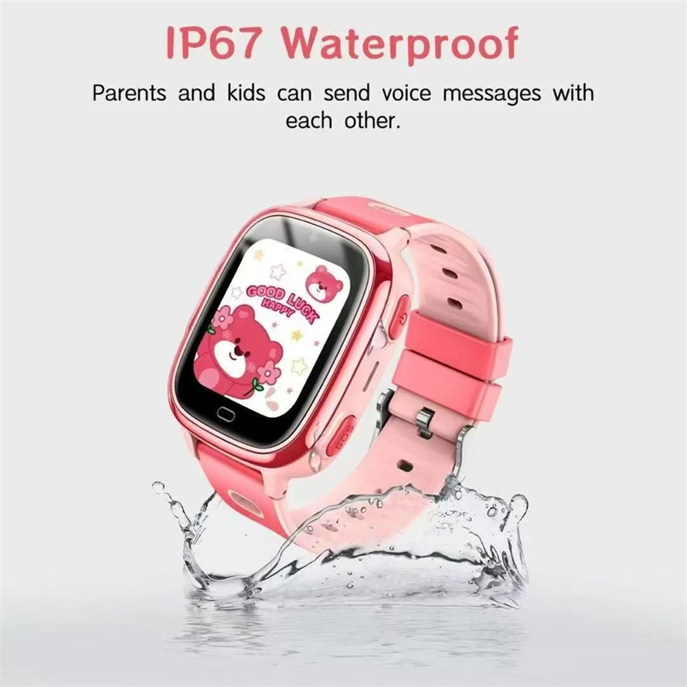 Children 4G Video Call Smart Watch Games HD Camera SOS GPS Phone Watches Voice Chat Girl Boy Student Smartwatch Waterproof Gift